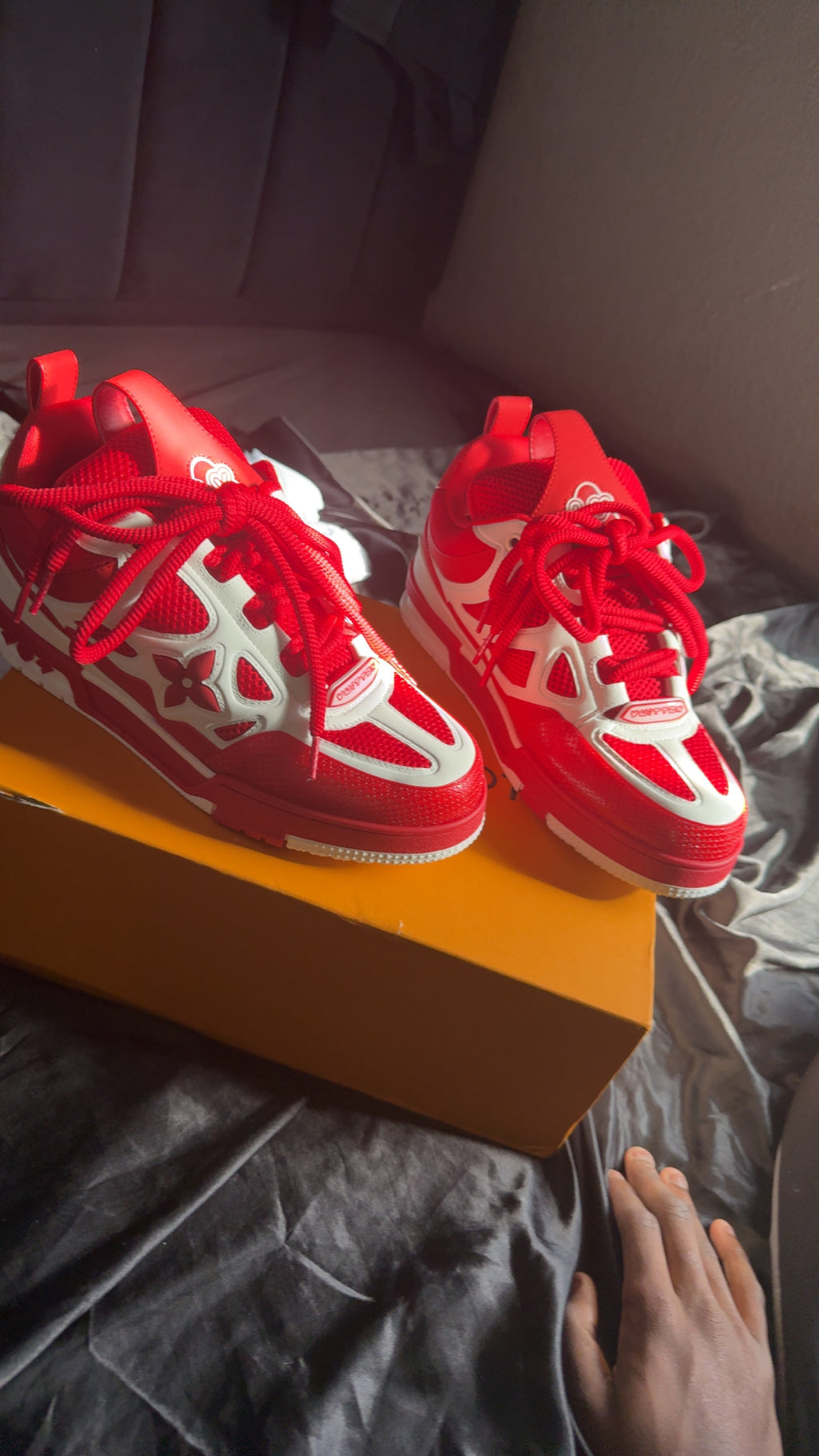 Louis Vuitton Skate Sneaker Red White 1AARS5
